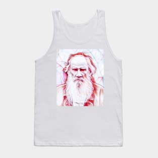 Leo Tolstoy Portrait | Leo Tolstoy Artwork Line Art Tank Top